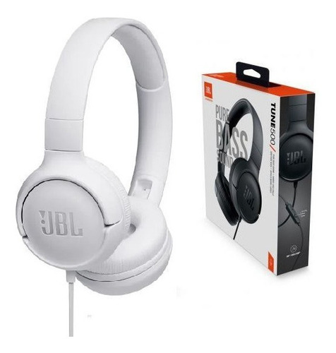 Audifono Jbl Tune 500 Blanco C/microfono Tranza