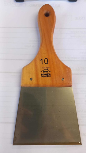 Espátula Para Pastina 10cm Hoja Acero Mango Madera Envíos