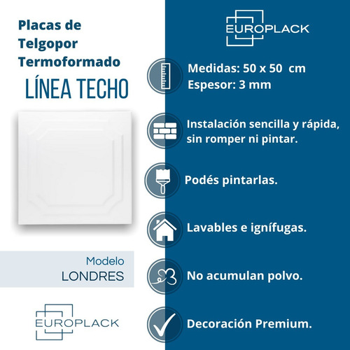 Placa Termoformada Liso X4.