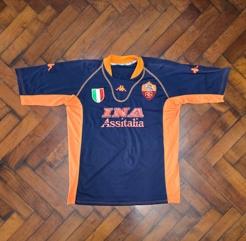Camiseta Alternativa Roma 2001/02, Totti 10 Talle L (Usado)