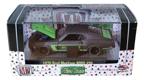 M2 Machines Wild Cards 1970 Ford Mustang Boss 429 1/64 Raro