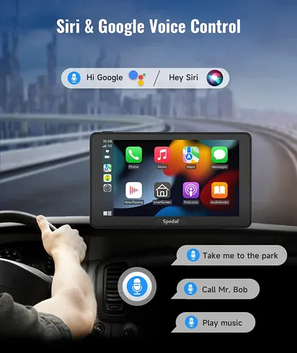 Estéreo Portátil Spedal Cl786 Con Carplay Y Android Auto