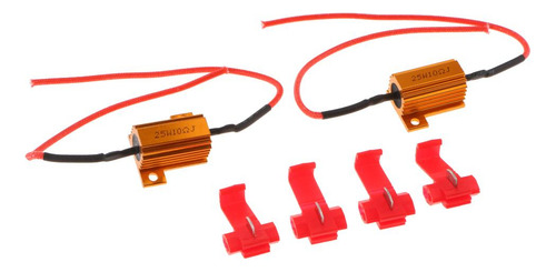 2 Peças 12v 25w Resistor De Carga Piscando Lâmpada Led 10