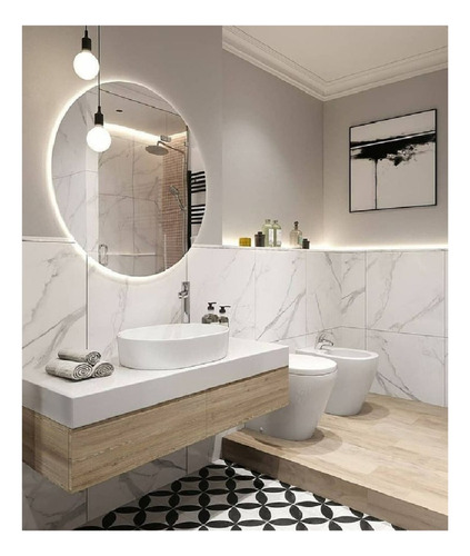 Porcelanico Calacata Gris Lux 72x72 Pulido Rectificado 1ra