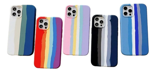 Funda Multicolor Arcoiris Para Sam A21s A224g S21fe S20fe