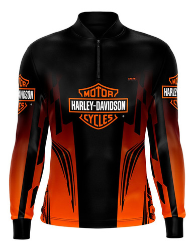 Imagem 4 de 7 de Camiseta Brk Motociclismo Harley Davidson Com Fpu 50+