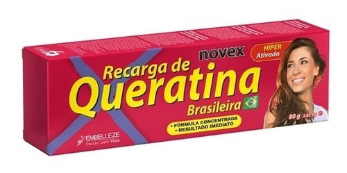 Keratina Brasileña Concentrada Novex Cabellos Dañados 80g