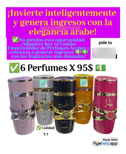 6 Perfumes Arabes Dama Y Caballero Promocion Oferta