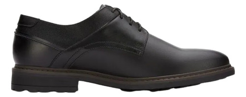  Zapatos Oxford Ferrato Caballero Negro Piel Cuero Formal