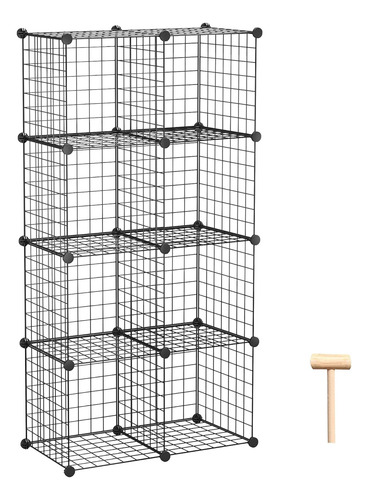Organizador De Cubos De Alambre Estante Modular De 8 Cubos I