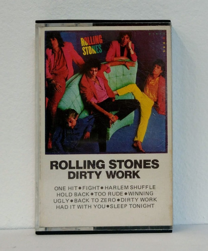 The Rolling Stones Dirty Work - Fita Cassete Original K7