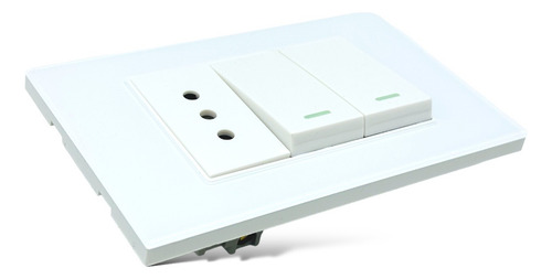 Interruptor Doble Con 1 Tomacorriente 16a Certificación Sec