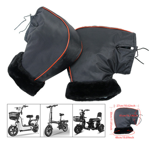Guantes Impermeables, Resistentes Al Viento, Manillar De Mot