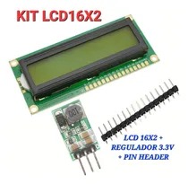 Comprar Kit Pantalla Lcd 16x2 (lcd+ Pin+regulador) Display Backlight