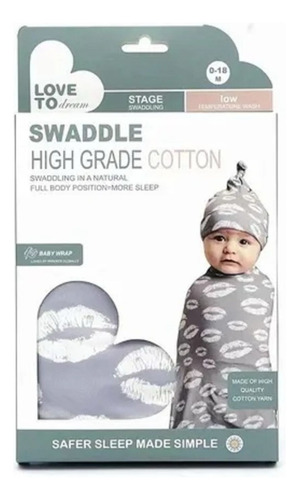 Manta De Apego Bebe Recién Nacido + Gorrito Algodón