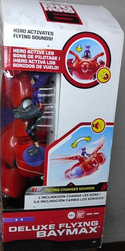 Ban Dai Big Hero 6 Deluxe Flying Baymax 30cm & Hiro (Usado)