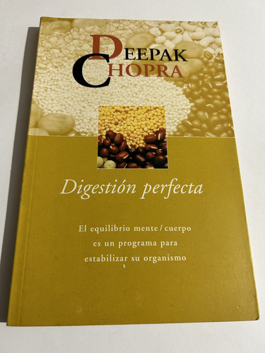 Libro Digestión Perfecta - Deepak Chopra - Formato Grande