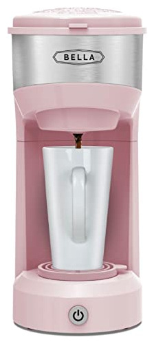 Cafetera Bella Dual Brew, Compatible Con K-cup Pink