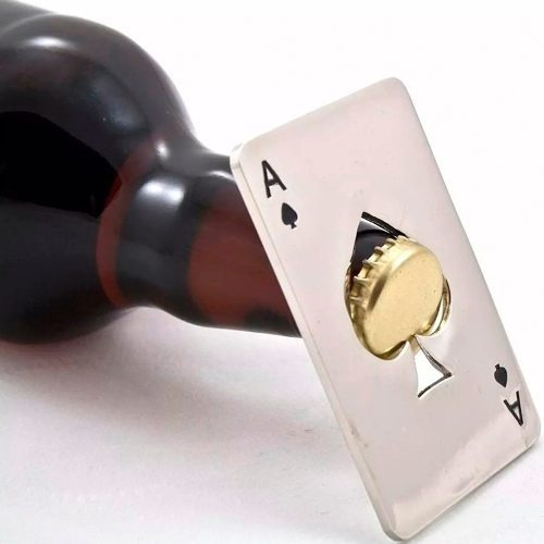 Destapador Forma De Naipe Carta As De Espadas Poker H3084