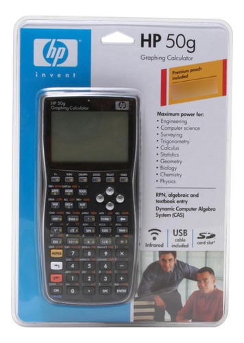 Calculadora gráfica HP, 50 g, color negro