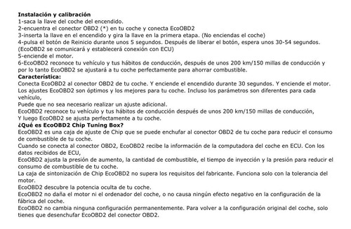 Imagen 4 de 9 de Chip Economiazador Ecoobd2 Reduce Nafta Del Motor