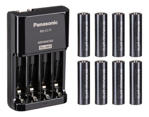 Kit 8 Pilas Aaa Recargables Panasonic Eneloop Pro + Cargador