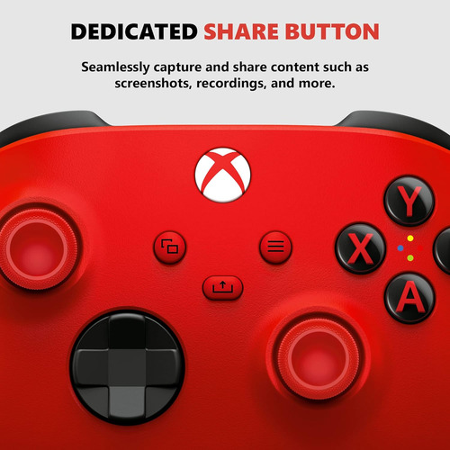 Mando De Juegos Inalámbrico Xbox Core - Pulse Red...