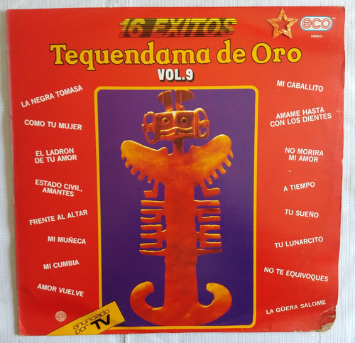 Tequendama De Oro 16 Éxitos Vol.9 Lp Varios 