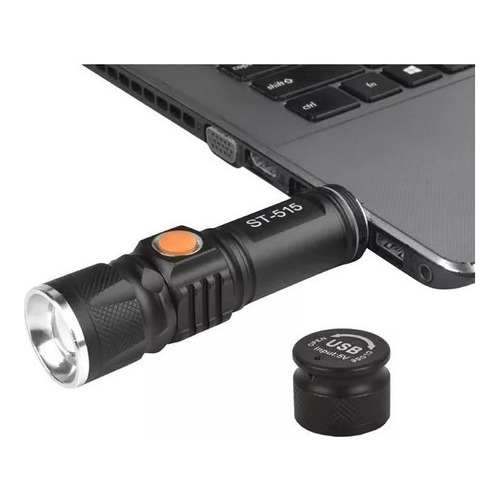 Mini Linterna Led Recargable Usb Bolsillo, 3pcs Zoom Camping