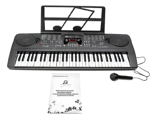 Teclado Musical Organo 61 Teclas Display Lcd Tonos 5 Octavas