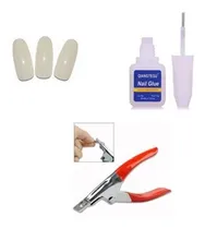 Comprar Kit 200 Uñas Enteras + Corta Tips + Pegamentos + Lima Ydnis