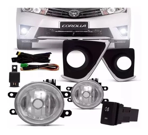 Kit Faros Auxiliares Toyota Corolla 2014 15 16 2017 Todos