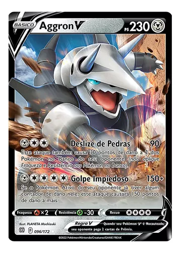 Carta Pokémon Aggron V Forte Astros Cintilantes