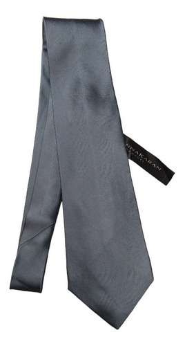 Corbata Para El Caballero Donna Karan Gris Satinada 