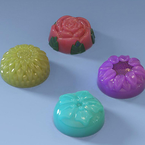 2 Piezas 3d Silicona Flores En Forma De Molde Hecho A Mano