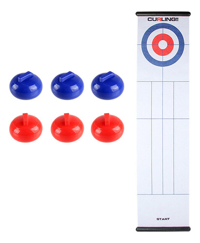 L Juego De Curling Diversión Niños Interacción Primer Juego