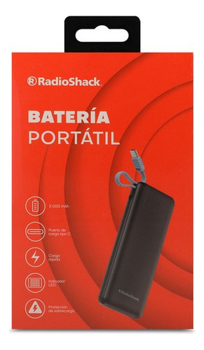 Power Bank P2k 5000 Mah Radioshack Color Negro