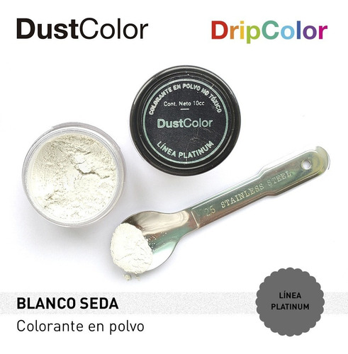 Colorante En Polvo Nacarado Blanco Seda Dust Color 10cc
