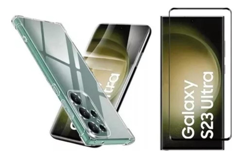 Capa Capinha + Película 3d Para Samsung Galaxy S23 Ultra 6.8