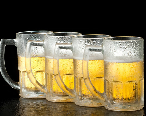 Jogo 6 Caneca De Chopp Resistente 340 Ml Vidro