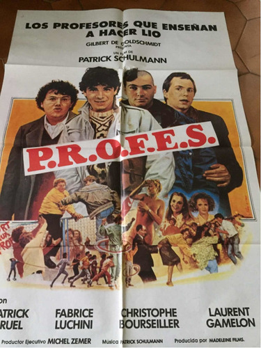 Poster  P.r.o.f.e.s.**fabrice Luchine  Cine Italiano 1985