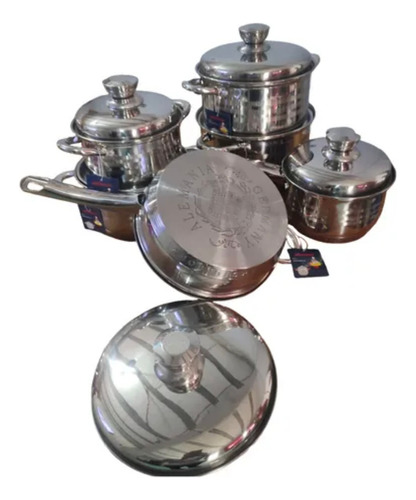 Juego De Ollas Pesadas Grunhof Acero Inoxidable + Envio Acero Inoxidable