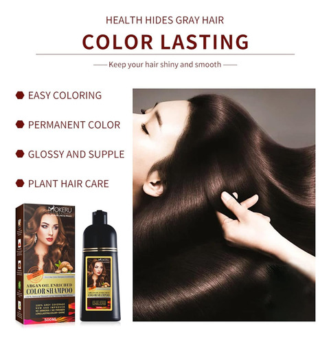 Mokeru Champú Profesional Para Tinte De Cabello Con Aceite D