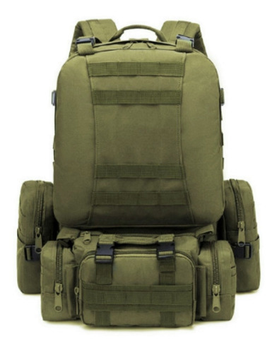 Mochila Tática Militar Grande 55l Camping 4 Bolsos Reforçada