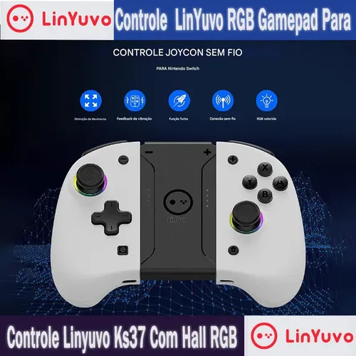 Controle Linyuvo Ks37 Com Hall Effect Para Nintendo Switch/2