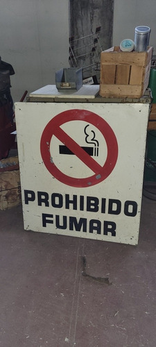 Cartel Chapa Señalizacion Prohibido Fumar 70 X 70