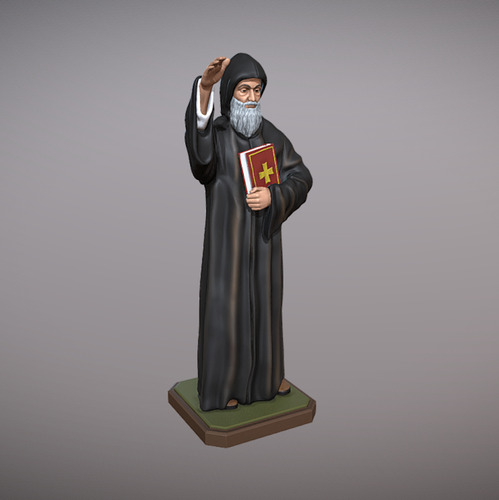 Estatua San Charbel Santo Archivo Stl Para Impresion 3d