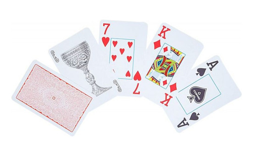 Juego De Cartas Inglêsas Copag Baralho Idioma Português - Vermelho