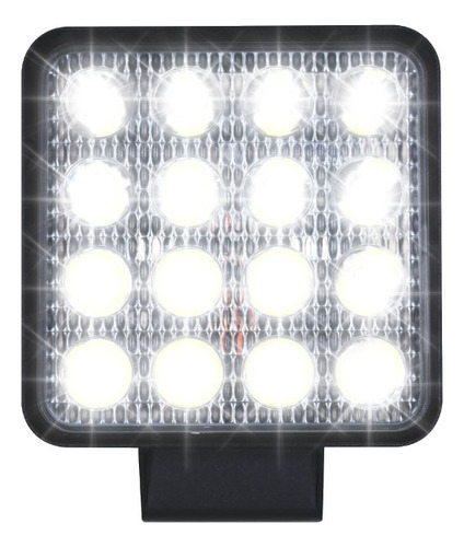 Farolete Para Maquinas Agricola 16 Leds 12v 24v 45w 6000k