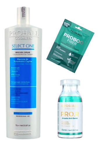 Pro Hall Select One 1lt + Ampola Antidanos Capilares Pro.r
